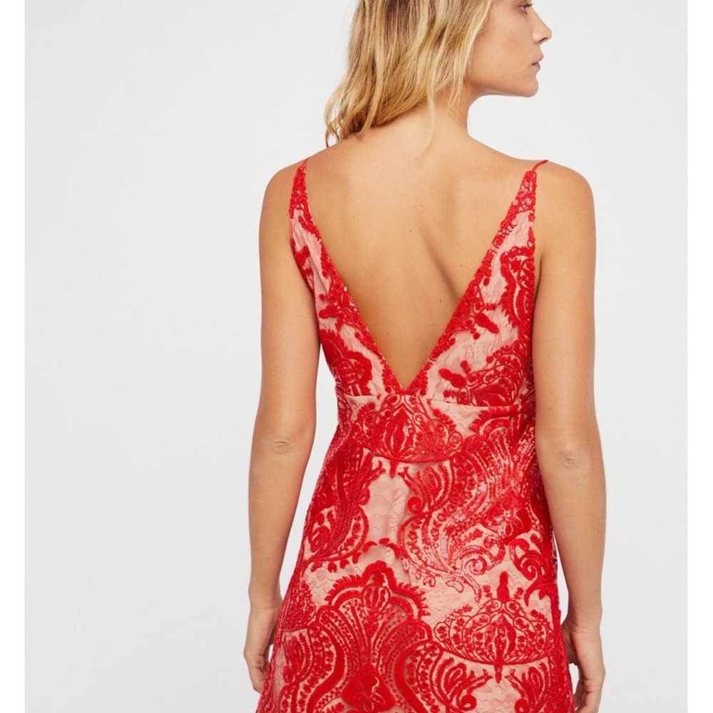 Free people night shimmers mini dress